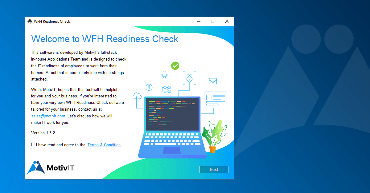 WFH Readiness Check 1.3.2
