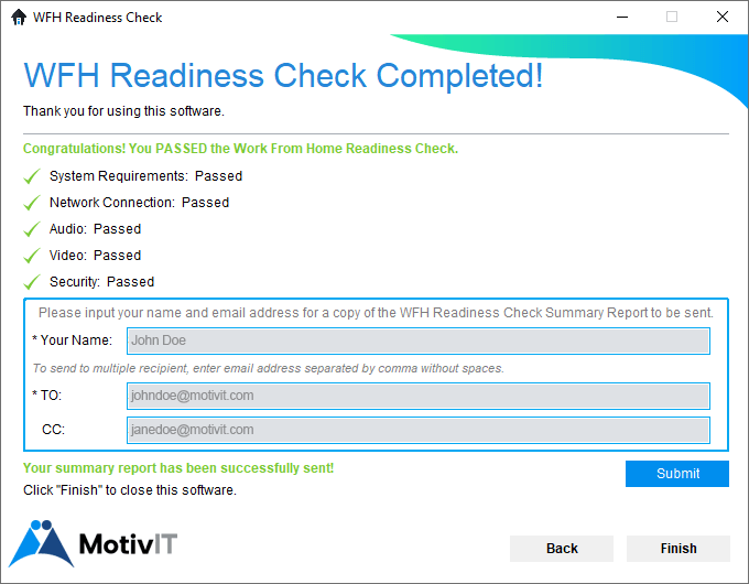 MotivIT WFH Readiness Check_Summary 1.3.2